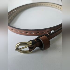 Brown Skinny Belt Women S